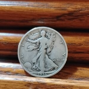 1936 Walking Liberty Half Dollar Silver Coin